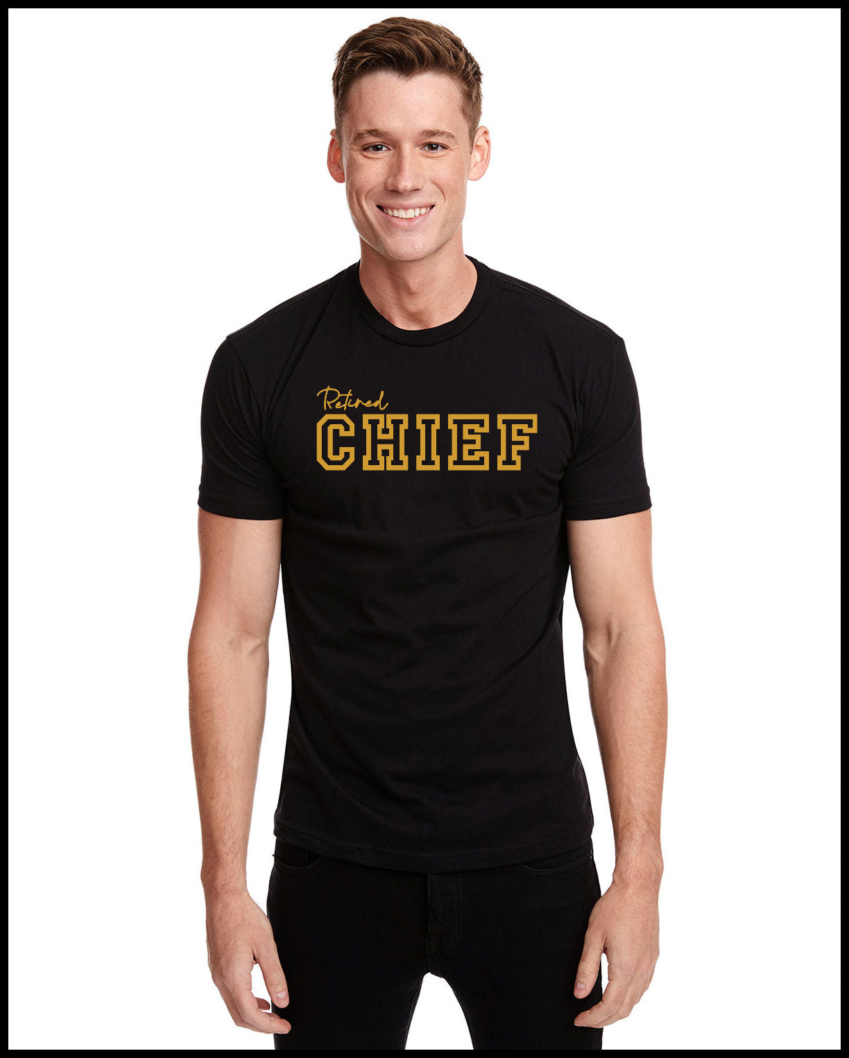 Chief Black & Khaki T-Shirt