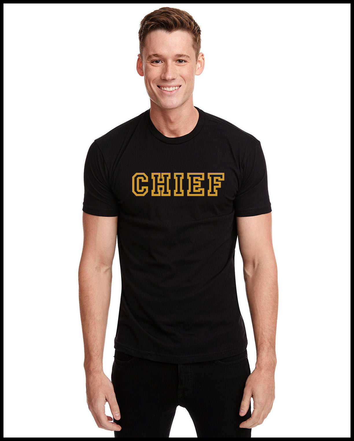 Chief Black & Khaki T-Shirt