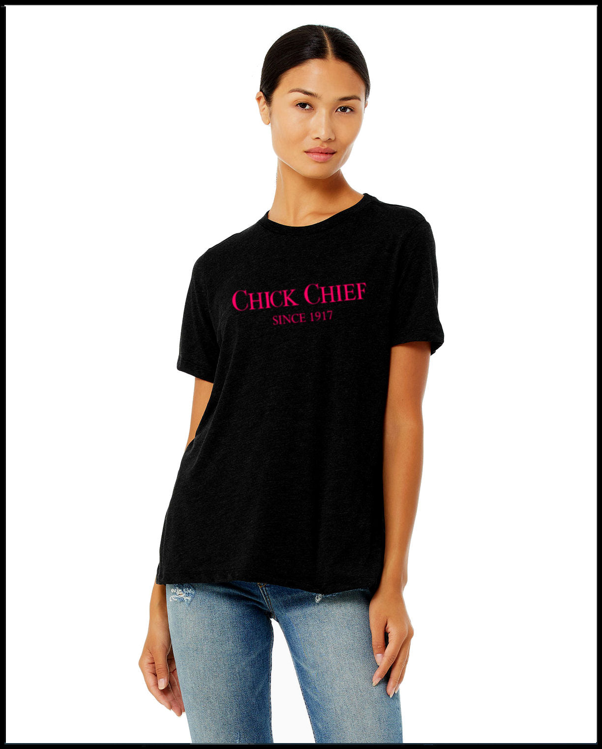 Chick Chief 1917 Black & Hot Pink T-Shirt