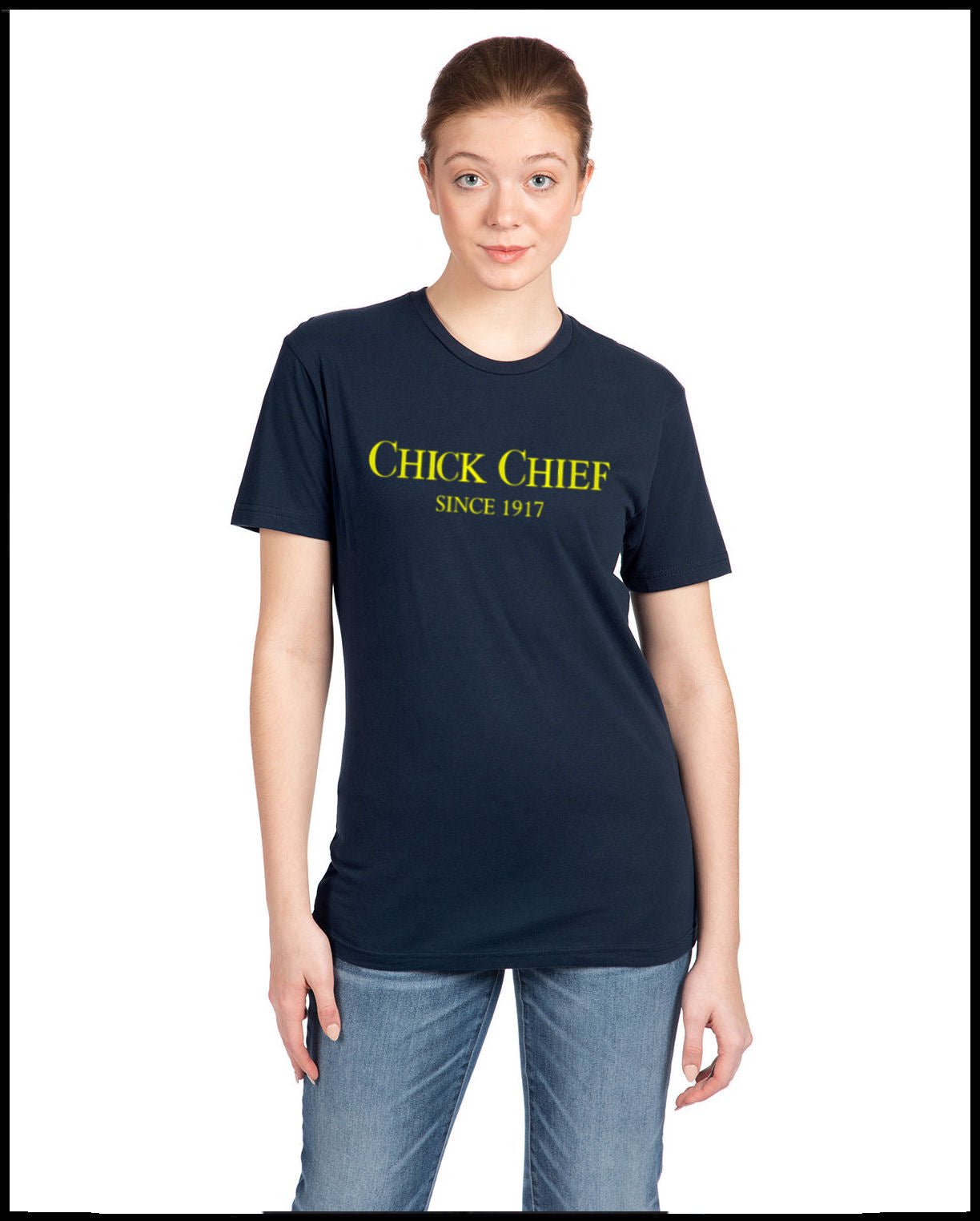 Chick Chief 1917 Navy Blue & Golden Yellow T-Shirt