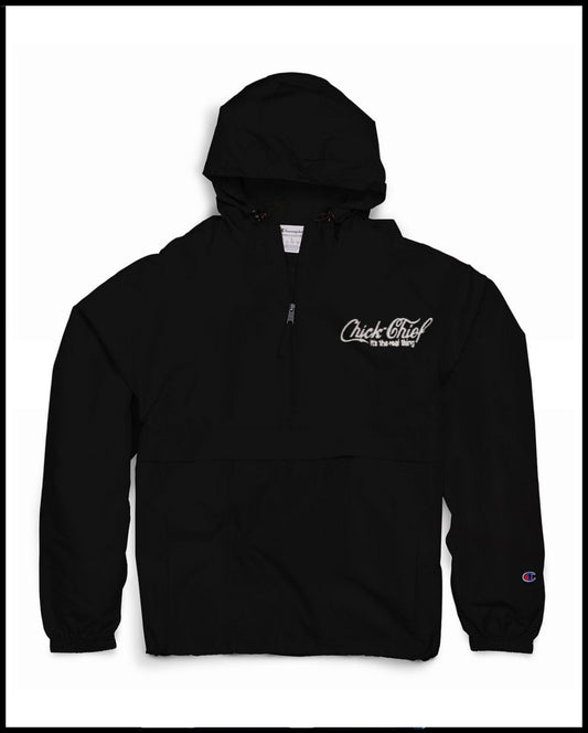 Chick Chief Black Champion Quarter-Zip Windbreaker