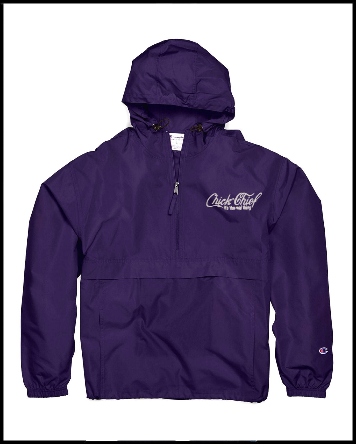 Chick Chief Real Thing Purple Champion Quarter-Zip Windbreaker