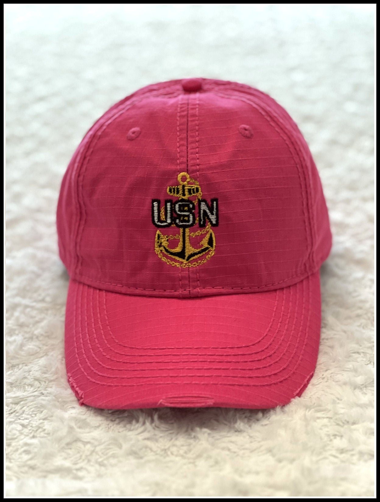 Pink Distressed CPO Hat