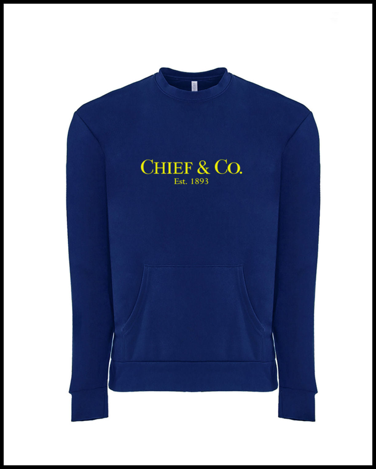 Chief & Company Royal Blue & Golden Yellow Pocket Sweatshirt