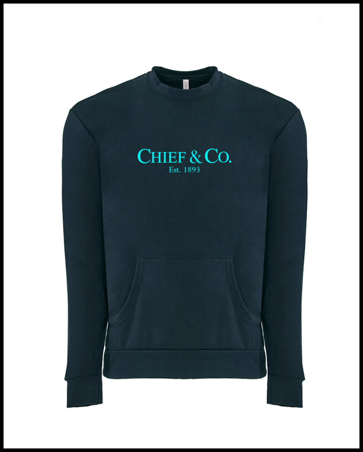 Chief & Company Navy & Tahiti Blue Pocket Sweatshirt