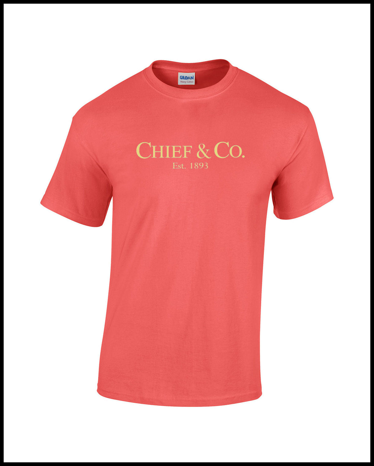 Chief & Company Coral & Creme T-Shirt