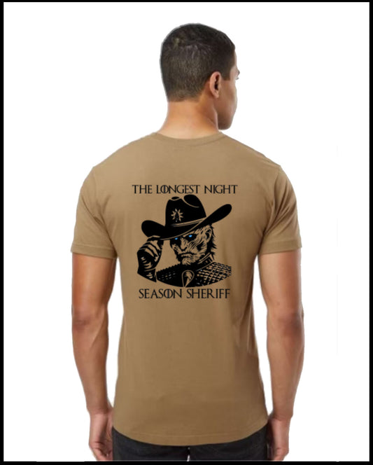Longest Night Sheriff Coyote Brown T-Shirt