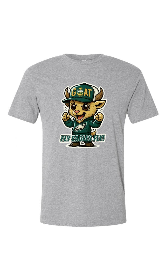 Grey Team Fly Male Goat T-Shirt