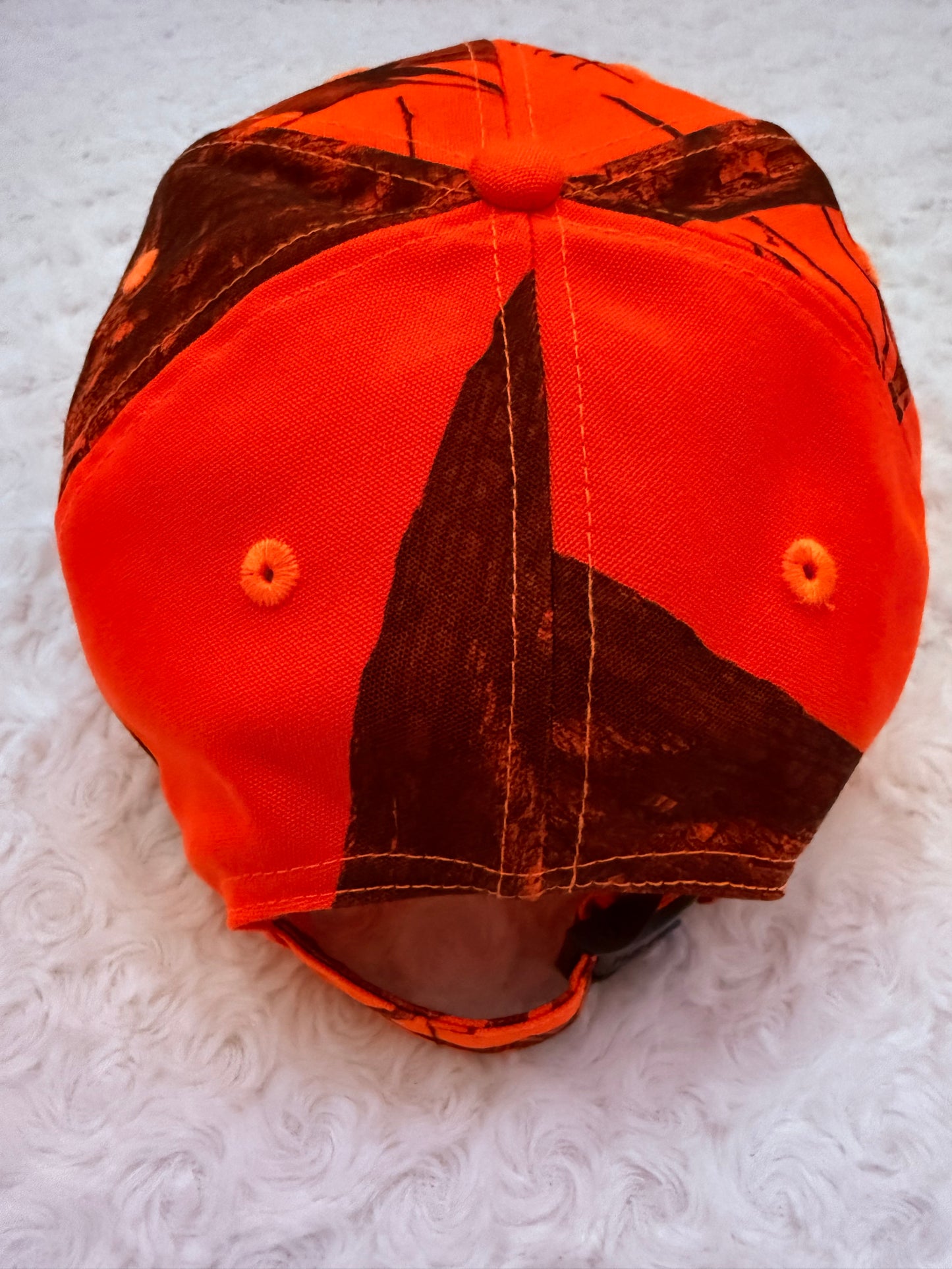 Orange Outdoor Camo and Black CPO Hat