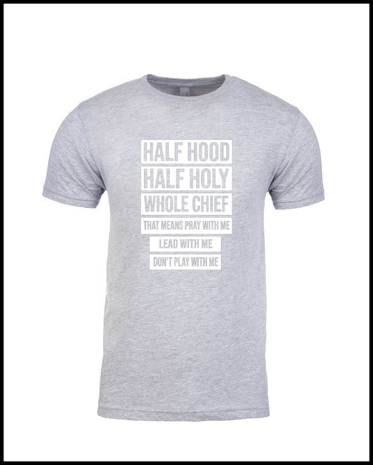 Whole Chief Grey & White T-Shirt