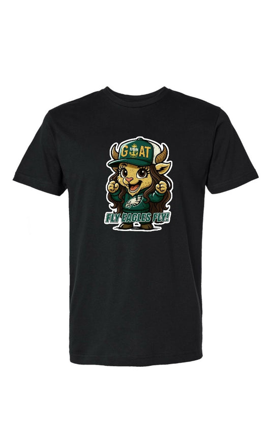 Black Team Fly Female Goat T-Shirt