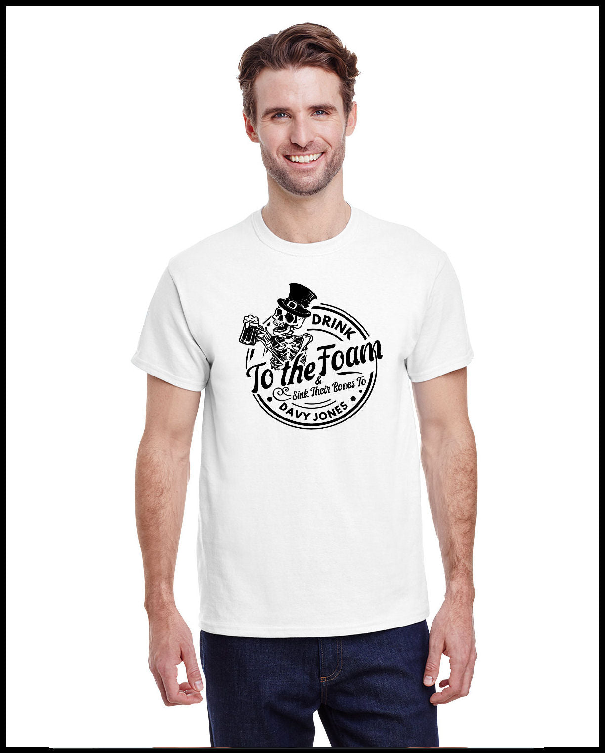 Drink to the Foam Crewneck T-Shirt