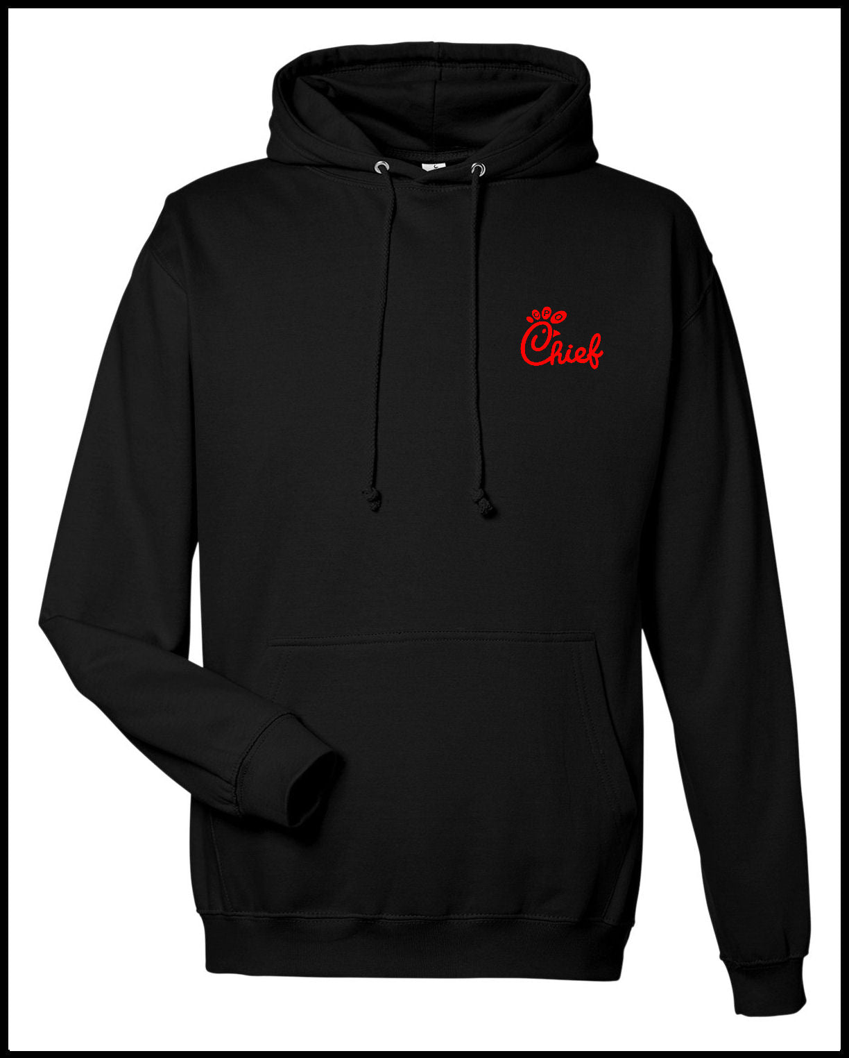 Drink More Coffee Chief Black Hooded Sweatshirt