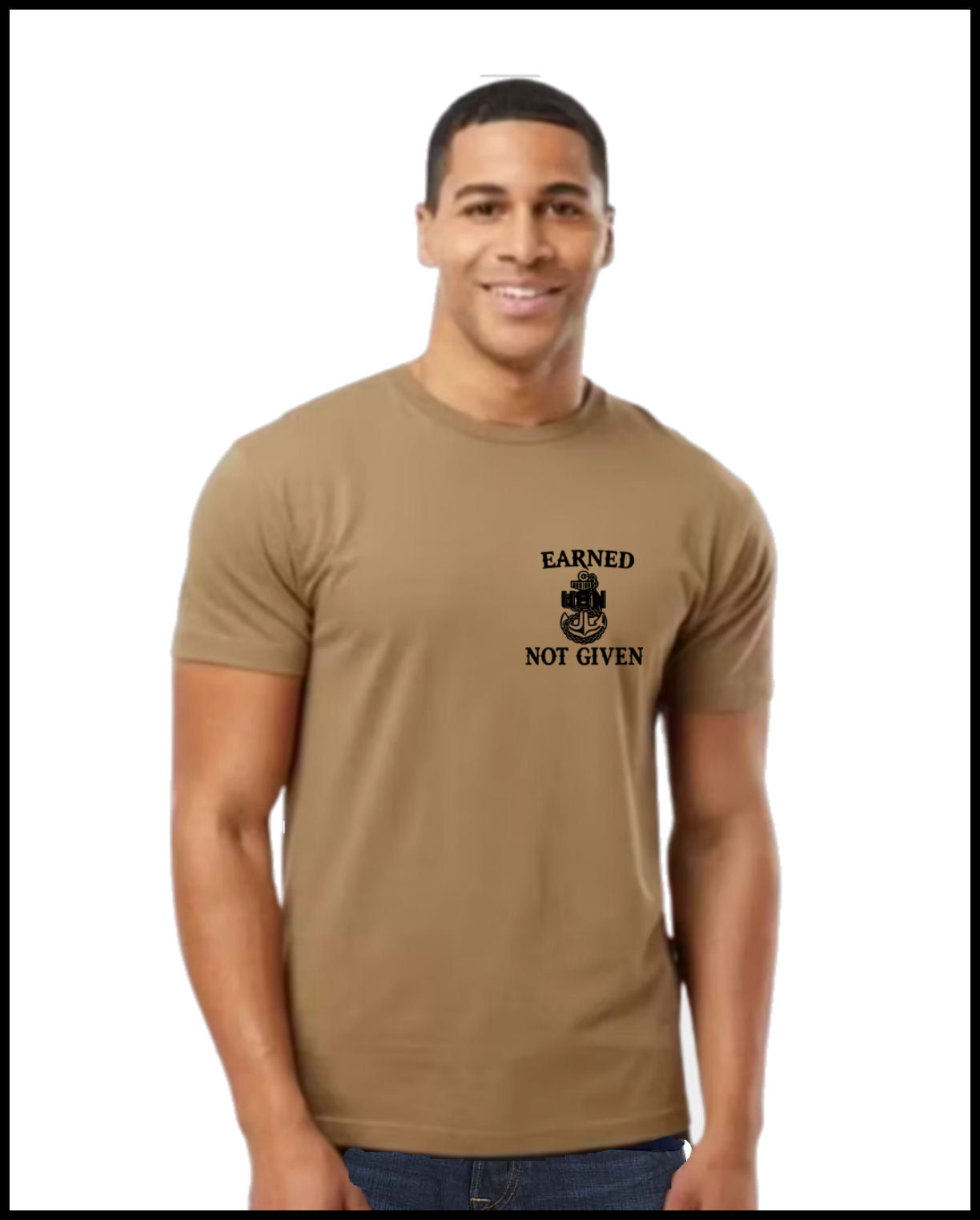 Earned Not Given CPO T-Shirt Coyote Brown & Black