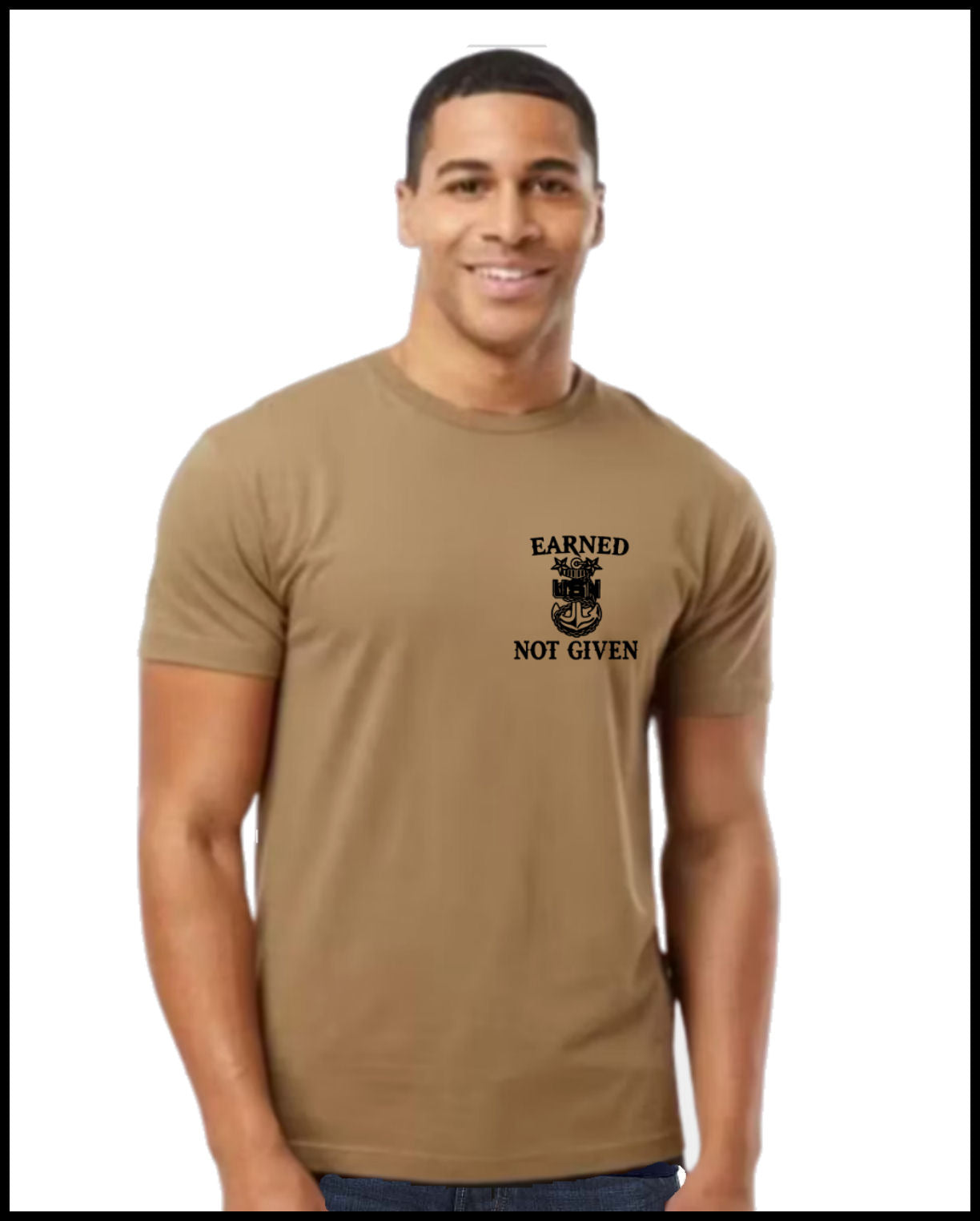 Earned Not Given CPO T-Shirt Coyote Brown & Black