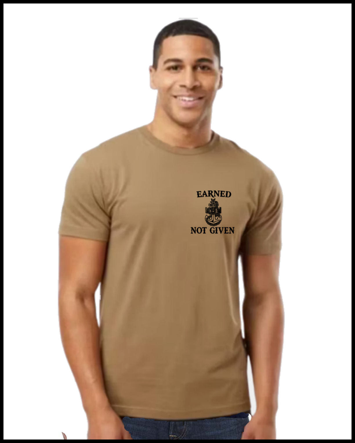 Earned Not Given CPO T-Shirt Coyote Brown & Black