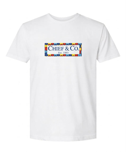 Chief & Co. Autism White T-Shirt