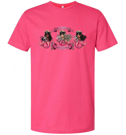 Breast Cancer Awareness Mermaids T-Shirts