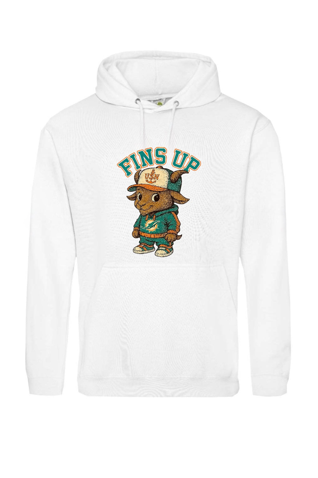 White Team Goat Themed Apparel with Slogan