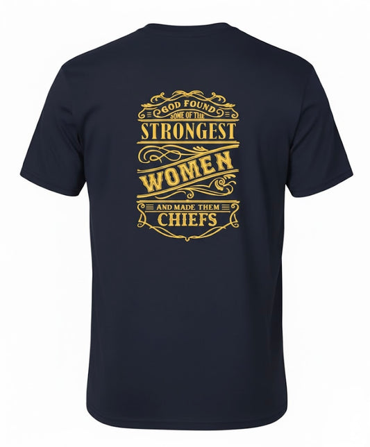 Strongest Chief Navy Blue and Yellow T-Shirt