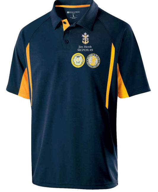 MCPON Custom Performance Polo Shirt