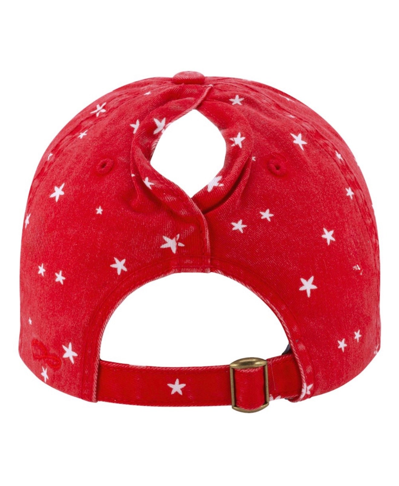 Red and Stars CPO Ponytail Hat