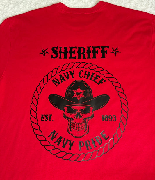Goat Locker Sheriff Red T-Shirt