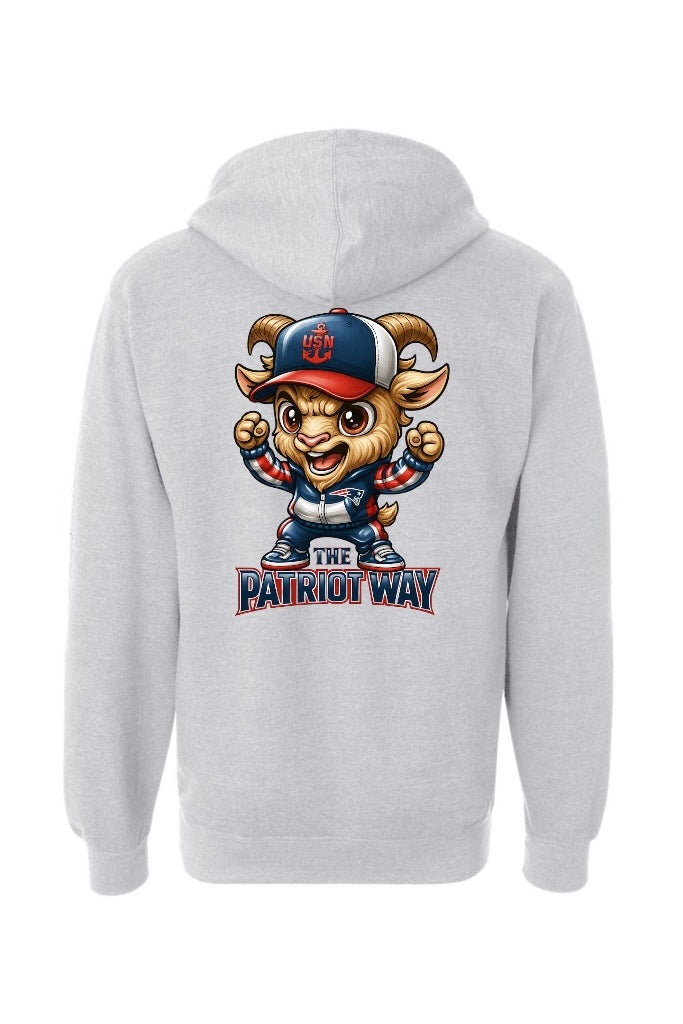 Grey Patriot Way Team Goat Hoodie