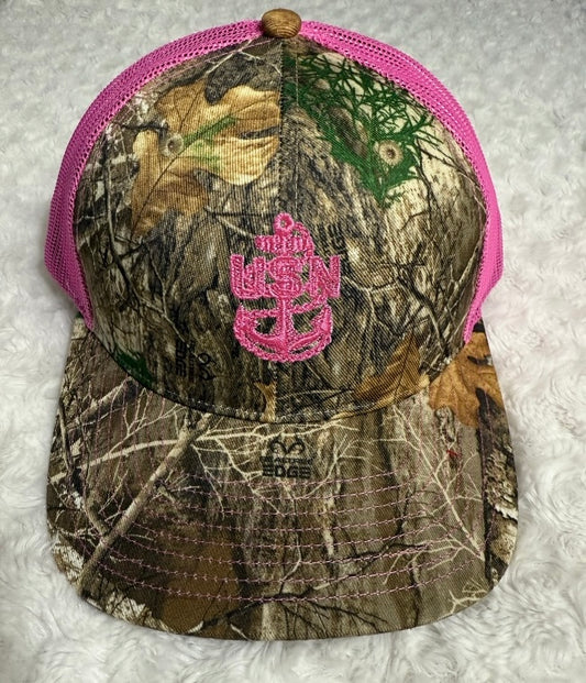 Hunters Camo and Pink CPO Trucker Hat