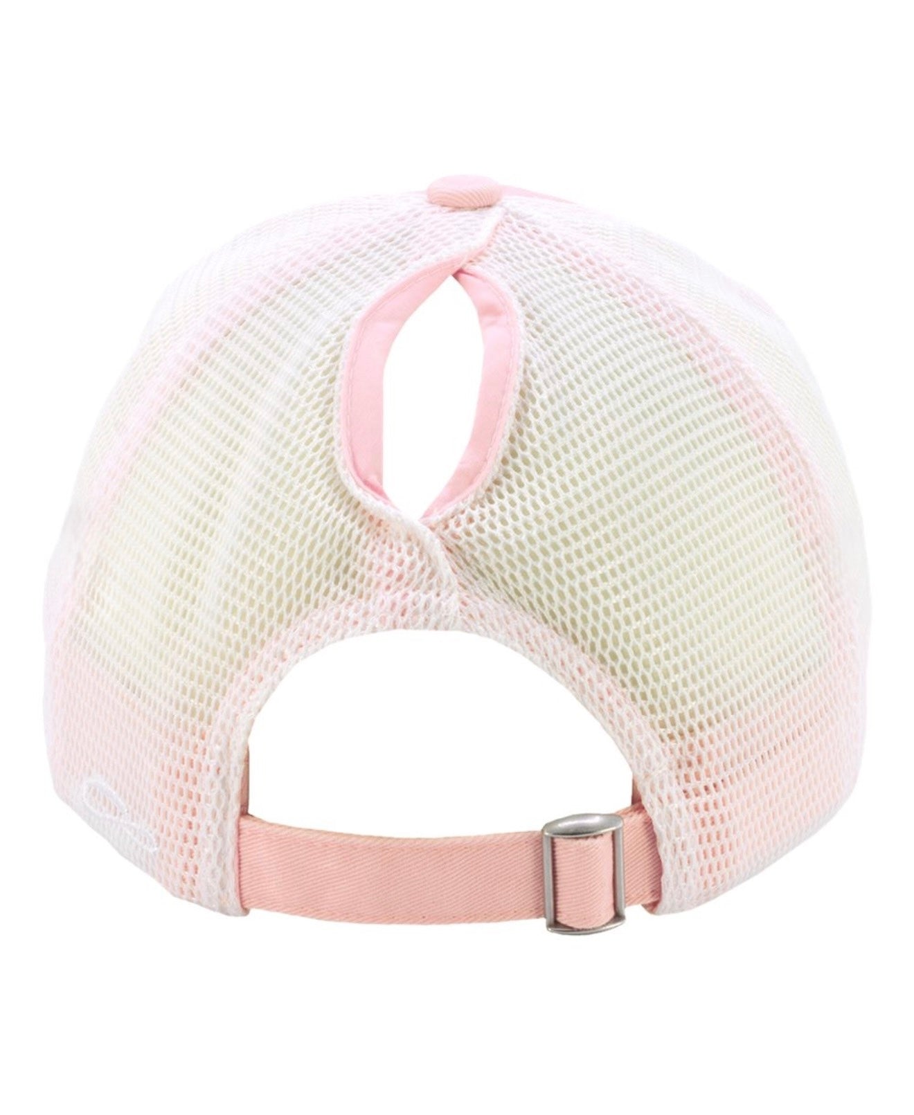 Light Pink CPO Trucker Ponytail Hat