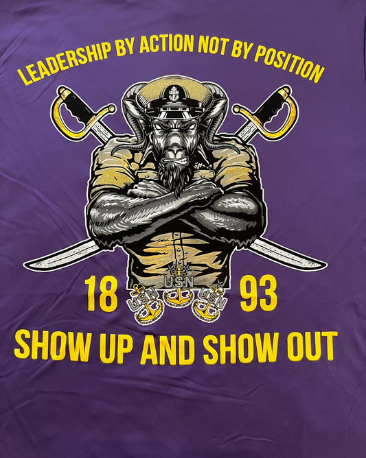 Chief Pride & Leadership Purple Hooded Sweatshirt