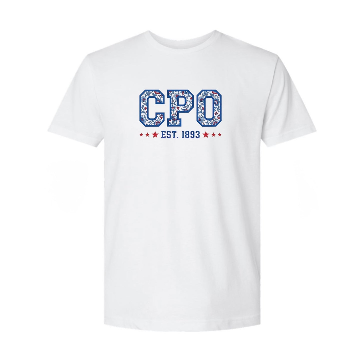 Floral CPO White T-Shirt