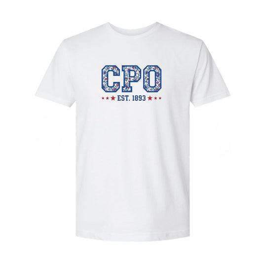 Floral CPO White T-Shirt