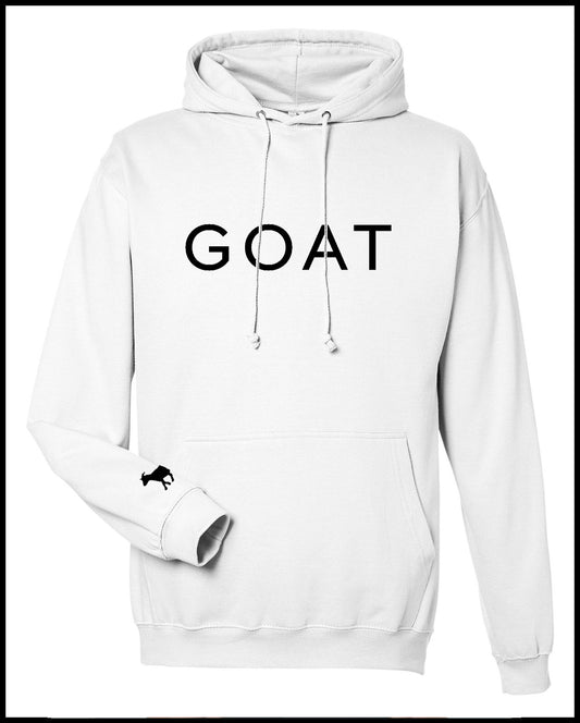 Goat White Hooded Sweatshirt