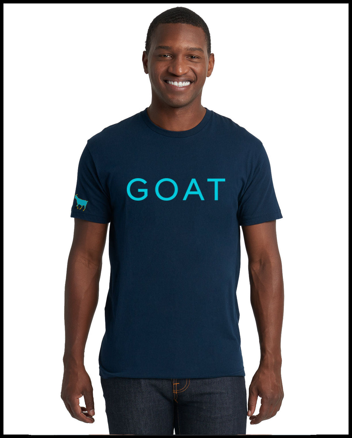 Navy GOAT T-Shirt w Color Options