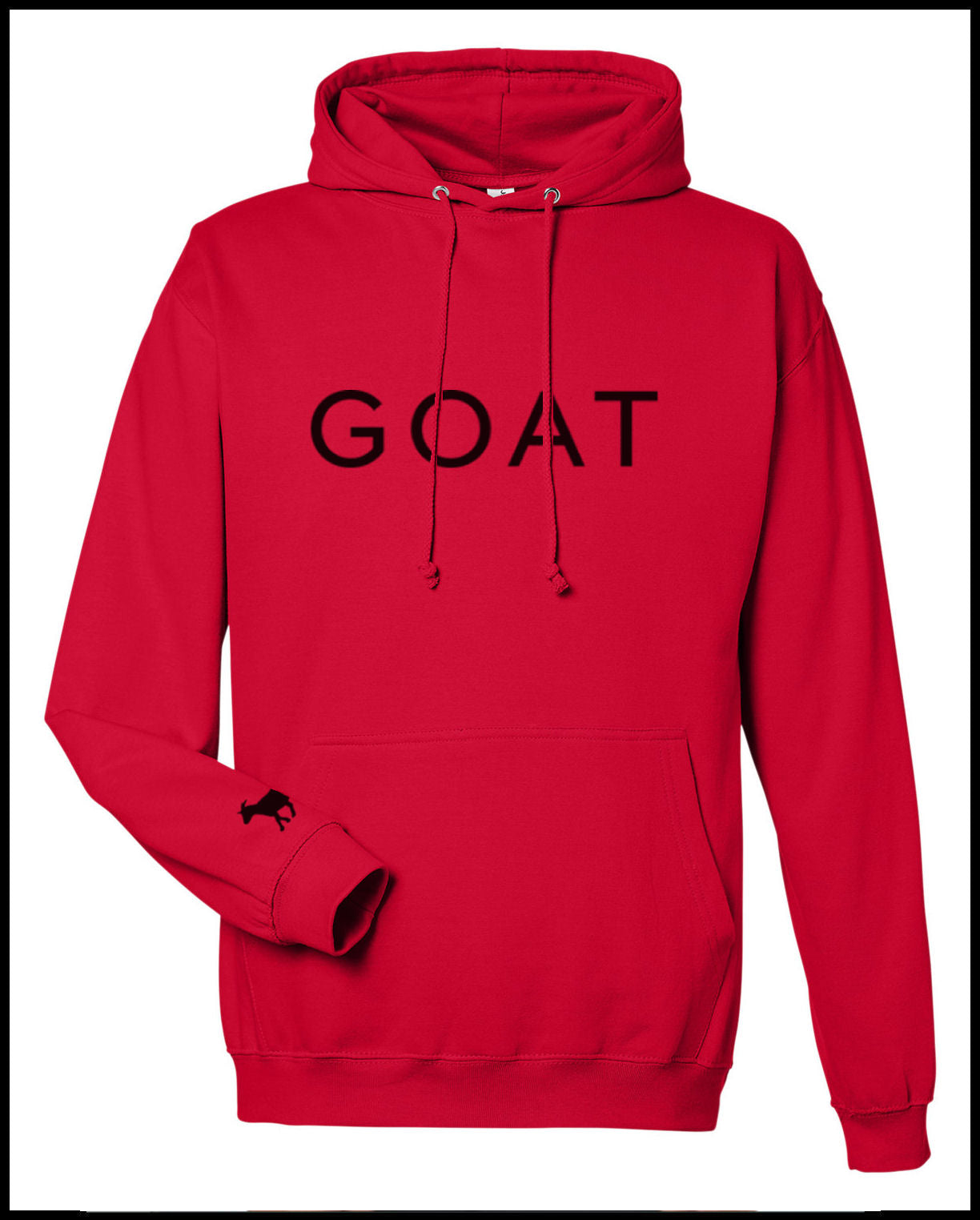 Goat Red Hooded Sweatshirt