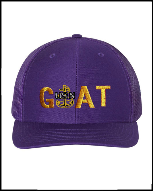 Purple GOAT Trucker Hat