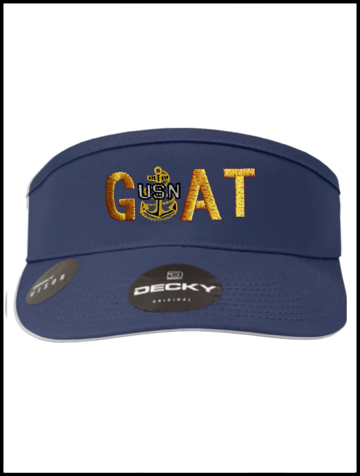 Navy Blue & Gold GOAT Visor