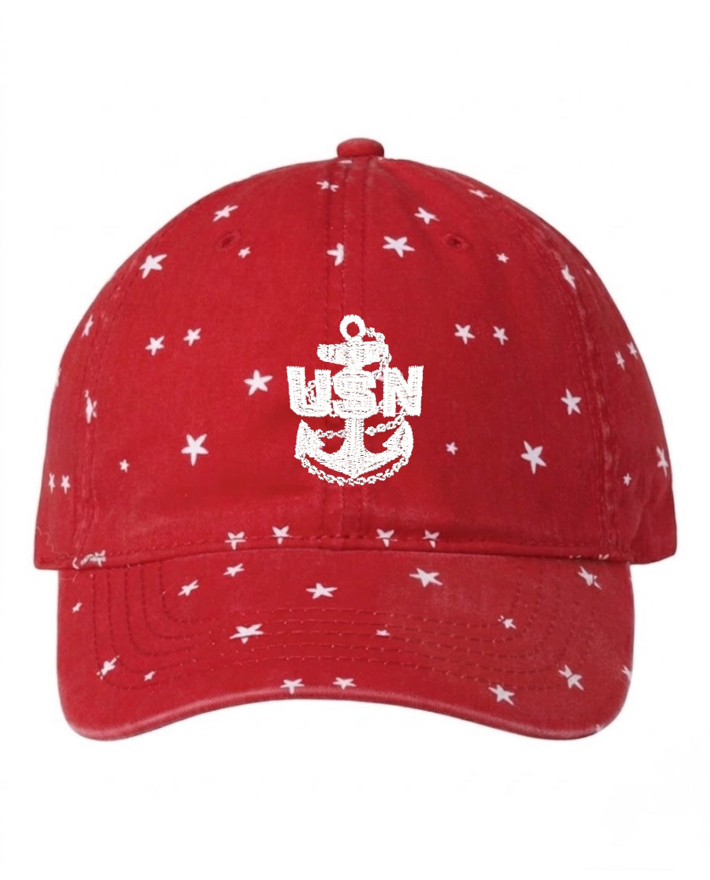 Red and Stars CPO Ponytail Hat