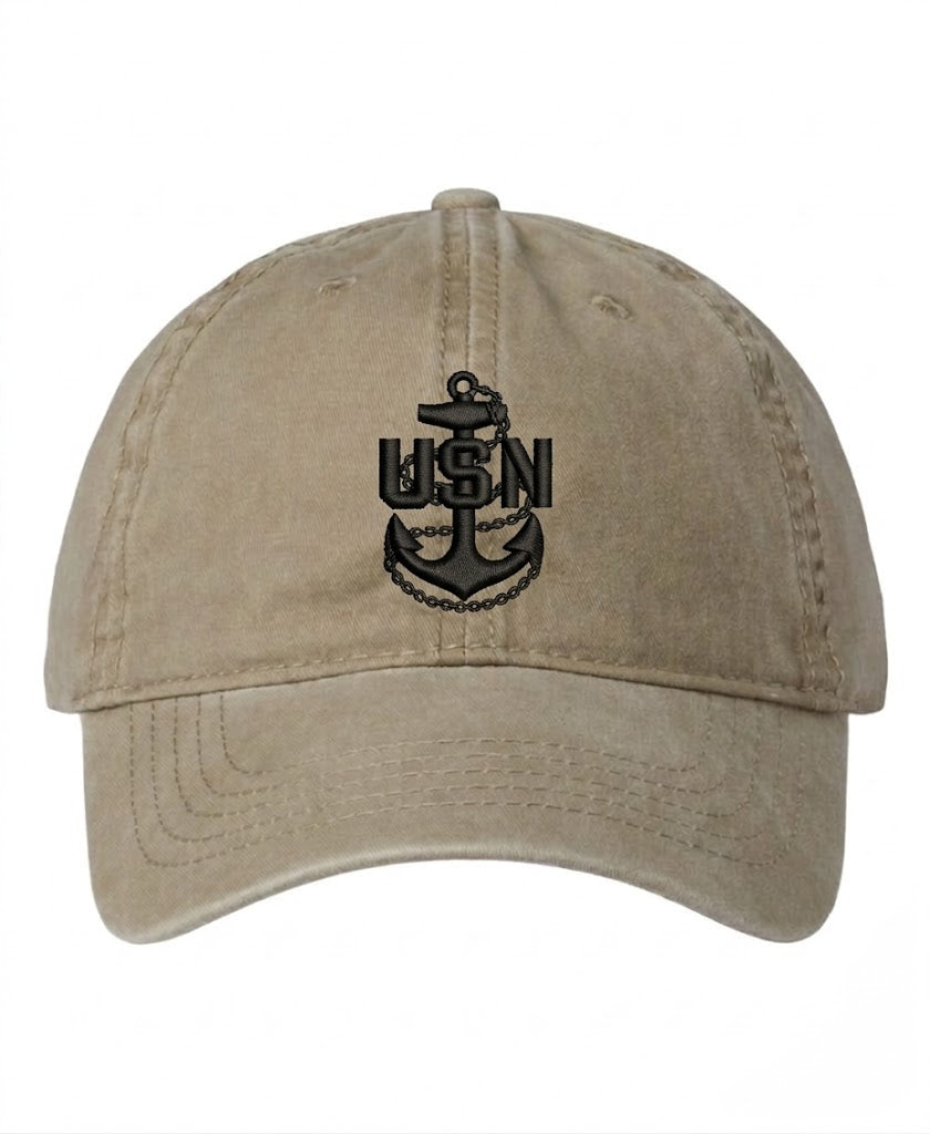 Khaki CPO Ponytail Hat