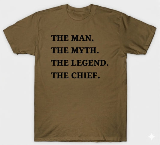 Man Myth Legend Chief, Senior Chief or Master Chief T-Shirts