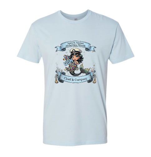 Autism Mermaid with Black Hair T-Shirt