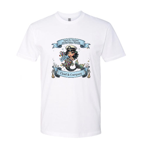 Autism Mermaid with Black Hair T-Shirt