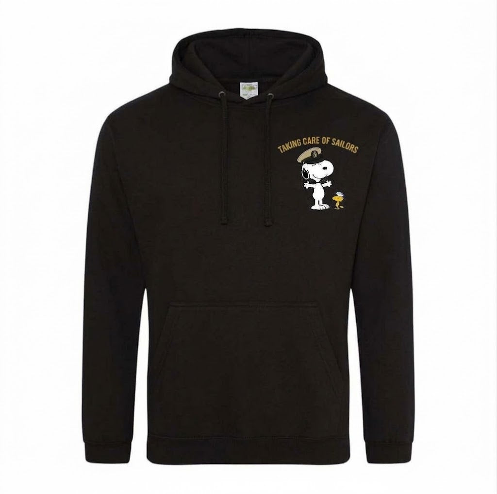 Taking Care of Sailors Black Hooded Sweatshirt