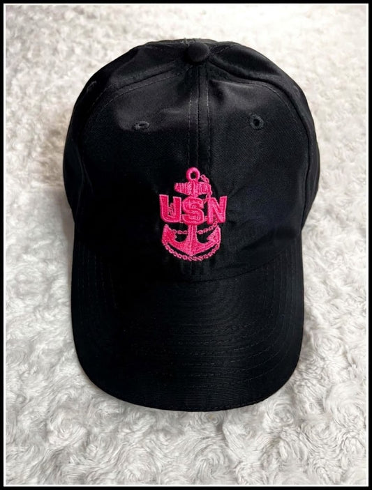 Black & Hot Pink CPO Hat