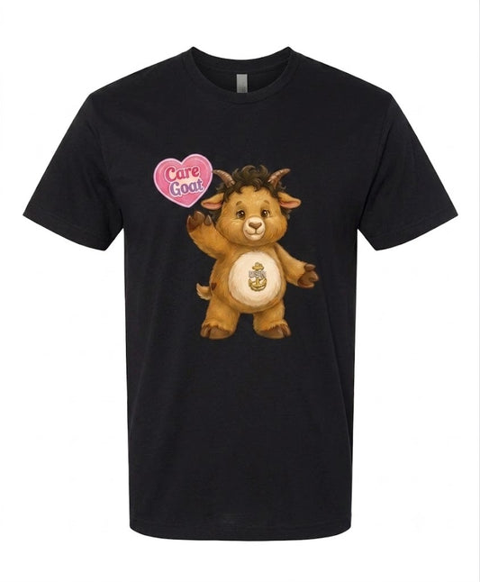 Care Goat Black T-Shirt