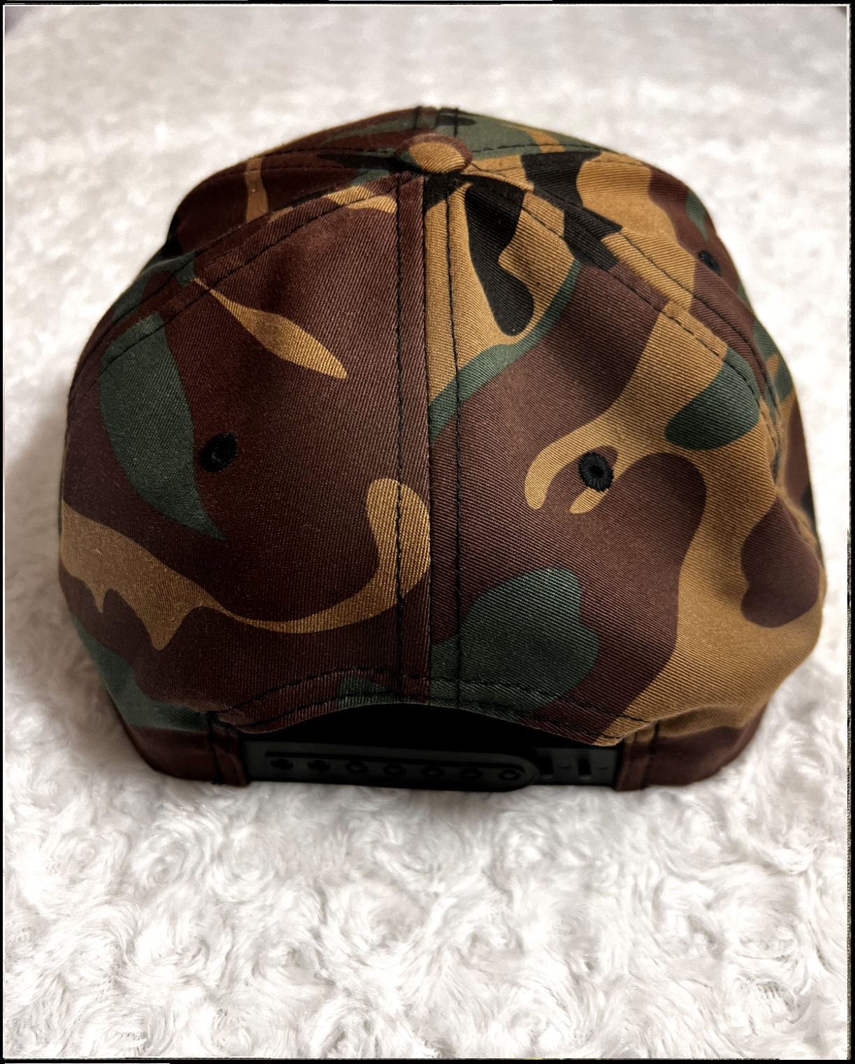 Camouflage GOAT Snapback Hat