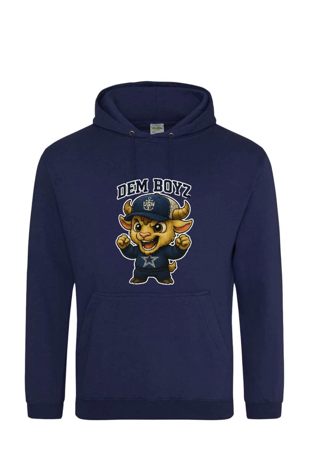 Navy Blue Team Goat Apparel with Dem Boyz Slogan