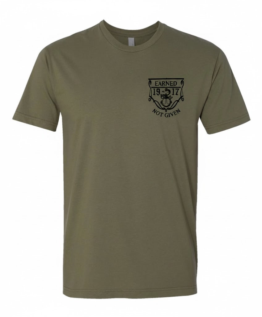 Strongest Women Military Green and Black T-Shirt