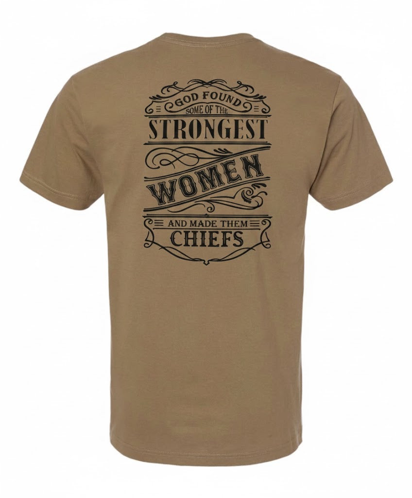 Strongest Women Coyote Brown and Black T-Shirt